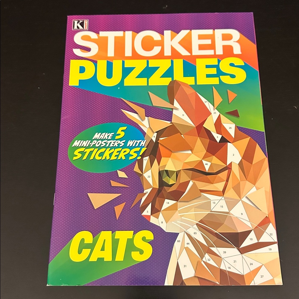 Sticker Puzzles Cats Activity Book - Multicolor Cat